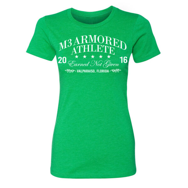 ARMORED ATHLETE - EARNED NOT GIVEN - WOMEN'S FITTED T-SHIRT - $4ZT32P$ Thumbnail